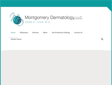 Tablet Screenshot of montgomery-dermatology.com